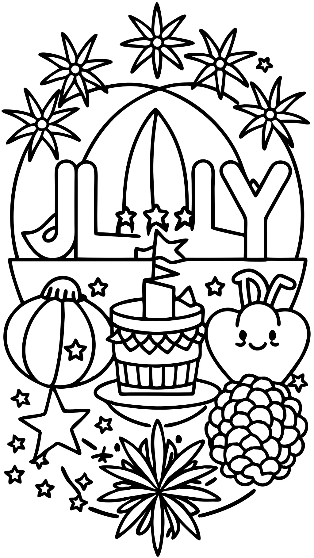 july coloring pages